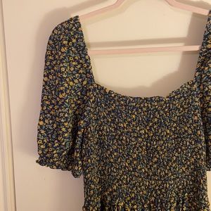 Floral peasant dress